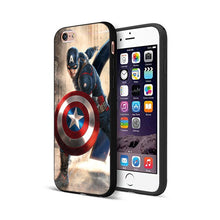 Load image into Gallery viewer, Black tpu case for iphone  Marvel Avengers captain ironman thanos