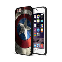 Load image into Gallery viewer, Black tpu case for iphone  Marvel Avengers captain ironman thanos
