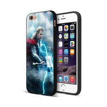 Load image into Gallery viewer, Black tpu case for iphone  Marvel Avengers captain ironman thanos