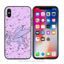 Load image into Gallery viewer, Case Cover for iPhone Scrub Silicone Phone Cases Soft Cute Unicorn Cartoon