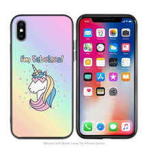 Load image into Gallery viewer, Case Cover for iPhone Scrub Silicone Phone Cases Soft Cute Unicorn Cartoon