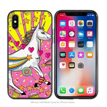 Load image into Gallery viewer, Case Cover for iPhone Scrub Silicone Phone Cases Soft Cute Unicorn Cartoon