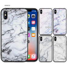 Load image into Gallery viewer, Case Cover for iPhone Scrub Silicone Phone Cases Soft White Marble