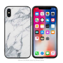 Load image into Gallery viewer, Case Cover for iPhone Scrub Silicone Phone Cases Soft White Marble
