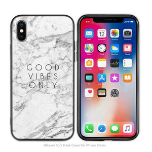 Case Cover for iPhone Scrub Silicone Phone Cases Soft White Marble