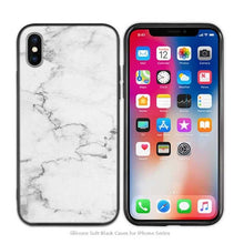 Load image into Gallery viewer, Case Cover for iPhone Scrub Silicone Phone Cases Soft White Marble