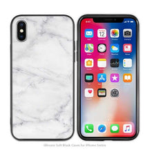 Load image into Gallery viewer, Case Cover for iPhone Scrub Silicone Phone Cases Soft White Marble