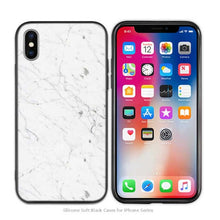 Load image into Gallery viewer, Case Cover for iPhone Scrub Silicone Phone Cases Soft White Marble