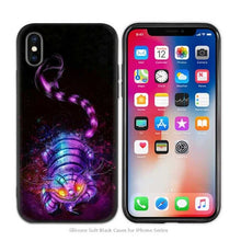 Load image into Gallery viewer, Cute Funny Black Cats kittens Black Scrub Silicone Soft Case Cover Shell for iPhone