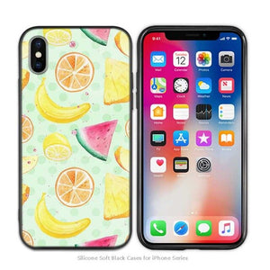 Case Cover for iPhone crub Silicone Phone Cases Soft Fruit Cat Fashion