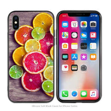 Load image into Gallery viewer, Case Cover for iPhone crub Silicone Phone Cases Soft Fruit Cat Fashion