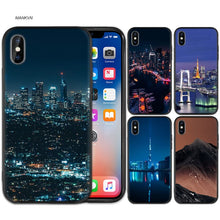 Load image into Gallery viewer, Case Cover for iPhone Silicone Phone Cases Soft Night city