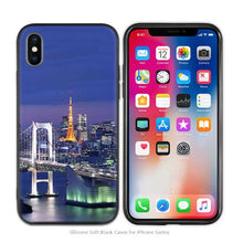 Load image into Gallery viewer, Case Cover for iPhone Silicone Phone Cases Soft Night city