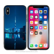Load image into Gallery viewer, Case Cover for iPhone Silicone Phone Cases Soft Night city