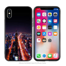 Load image into Gallery viewer, Case Cover for iPhone Silicone Phone Cases Soft Night city