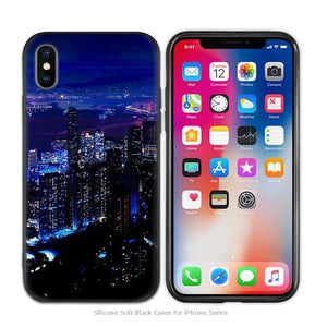 Case Cover for iPhone Silicone Phone Cases Soft Night city