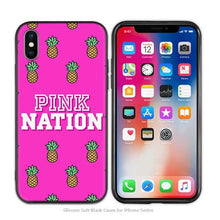 Load image into Gallery viewer, Case Cover for iPhone Silicone Phone Cases Soft Pink Marble Lace Fruits