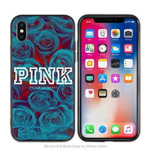 Load image into Gallery viewer, Case Cover for iPhone Silicone Phone Cases Soft Pink Marble Lace Fruits