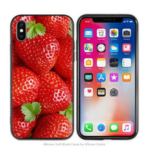 Load image into Gallery viewer, Case Cover for iPhone Silicone Phone Cases Soft Pink Marble Lace Fruits