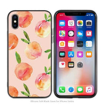 Load image into Gallery viewer, Case Cover for iPhone Silicone Phone Cases Soft Pink Marble Lace Fruits