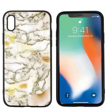 Load image into Gallery viewer, Marble tiles stone painting Black Scrub Silicone Case Cover for iPhone