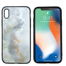 Load image into Gallery viewer, Marble tiles stone painting Black Scrub Silicone Case Cover for iPhone