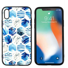 Load image into Gallery viewer, Marble tiles stone painting Black Scrub Silicone Case Cover for iPhone