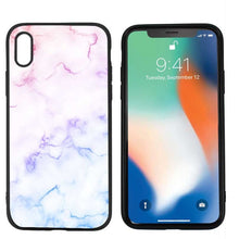 Load image into Gallery viewer, Marble tiles stone painting Black Scrub Silicone Case Cover for iPhone