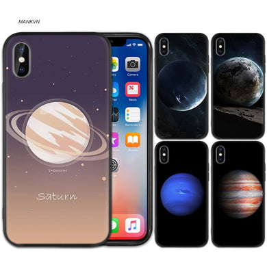 Case Cover for iPhone Soft Saturn Saturnus Planets