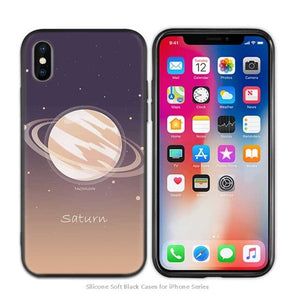 Case Cover for iPhone Soft Saturn Saturnus Planets