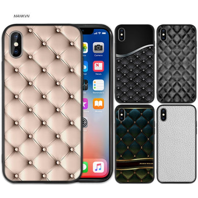 Abstract Pattern Black Silicone Case Cover for iPhone