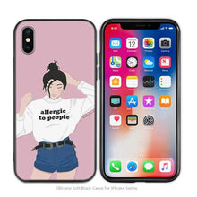 Load image into Gallery viewer, iPhone Silicone Phone Cases Soft Afro Girls thin