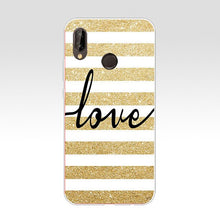 Load image into Gallery viewer, Pink yellow gold glitter for Huawei case