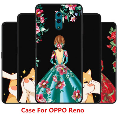 Cartoon Red Dress Girl Case For OPPO