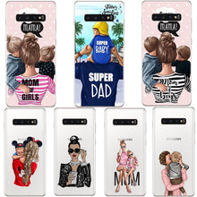 Load image into Gallery viewer, Phone Cover cartoon Super dad Hair Baby Mom Girl Case For Samsung