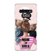 Load image into Gallery viewer, Phone Cover cartoon Super dad Hair Baby Mom Girl Case For Samsung