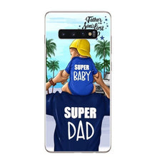Load image into Gallery viewer, Phone Cover cartoon Super dad Hair Baby Mom Girl Case For Samsung