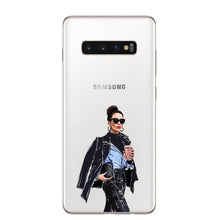 Load image into Gallery viewer, Phone Cover cartoon Super dad Hair Baby Mom Girl Case For Samsung