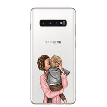 Load image into Gallery viewer, Phone Cover cartoon Super dad Hair Baby Mom Girl Case For Samsung