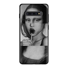 Load image into Gallery viewer, Van gogh Starry Mona Lisa Black Silicone Cases for Samsung
