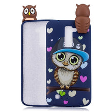 Load image into Gallery viewer, 3D Soft Silicone TPU Case For LG Cute Panda Owl Unicorn Phone Cases For LG
