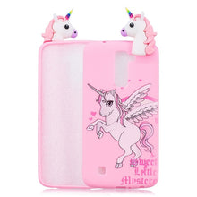 Load image into Gallery viewer, 3D Soft Silicone TPU Case For LG Cute Panda Owl Unicorn Phone Cases For LG