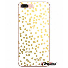 Load image into Gallery viewer, Gold Confetti Dots Soft Shell Cases For LG